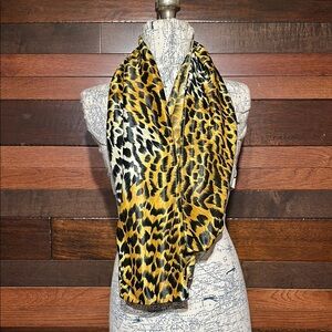 No Brand Tag Large Square Stretchy Animal Print Scarf/ Wrap